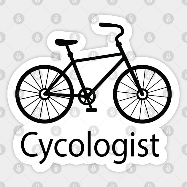 Cycologist, Biking Gift For Men, Biking Gift For Women, Funny Bike Lover Gift, Funny Cycling , Cycle Psychology Sticker by Islanr